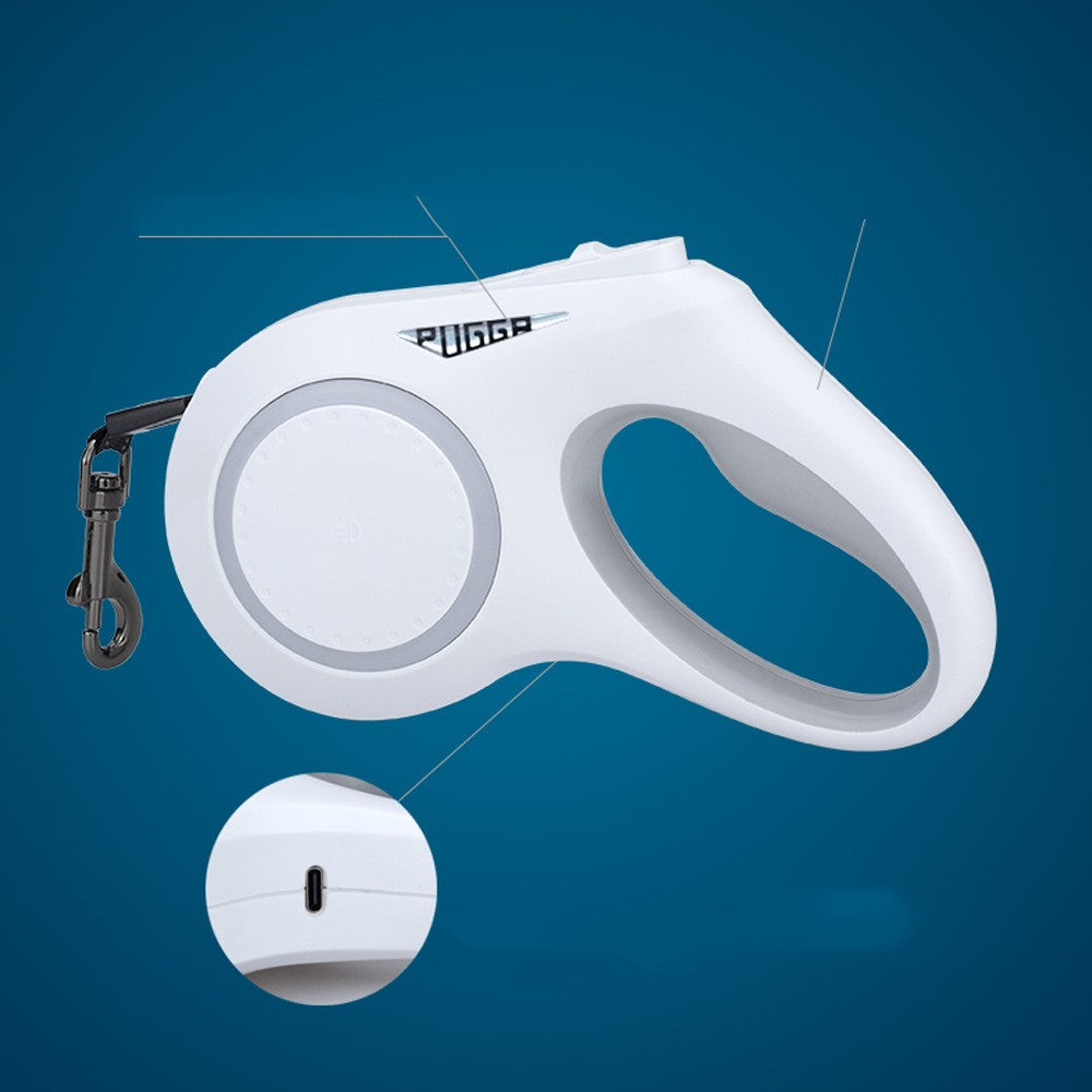 Automatic Telescopic Traction Rope for Pets with Lights