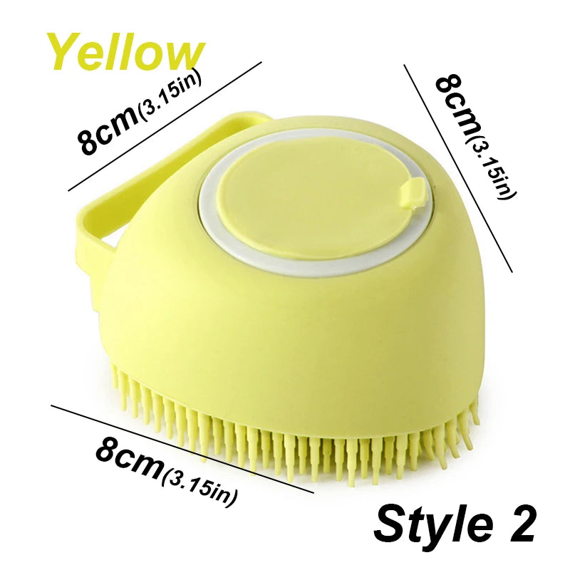 Pet Dog Silicone Bath Brush Cleaning Care Baby Baby Bath Massage Brushdog Brush Shampoo Massager Bath Brush Pet Supplies