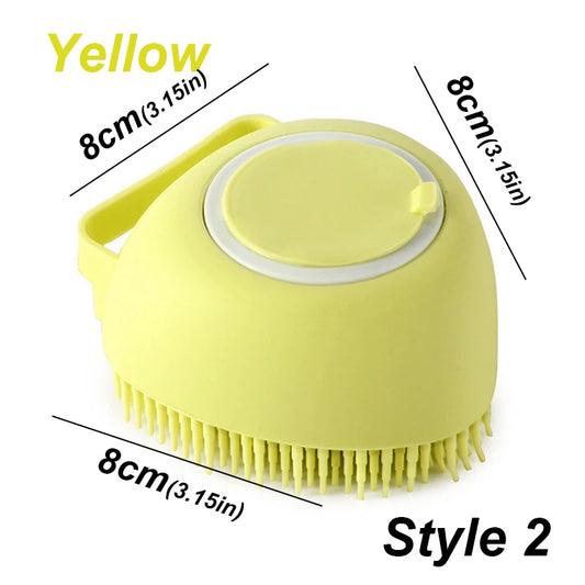 Pet Dog Silicone Bath Brush Cleaning Care Baby Baby Bath Massage Brushdog Brush Shampoo Massager Bath Brush Pet Supplies